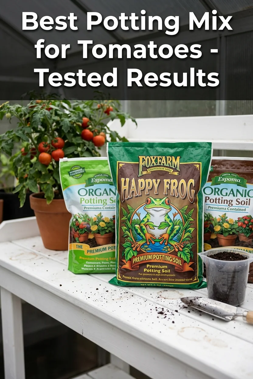 Best potting soil for container tomatoes testing results Pinterest pin
