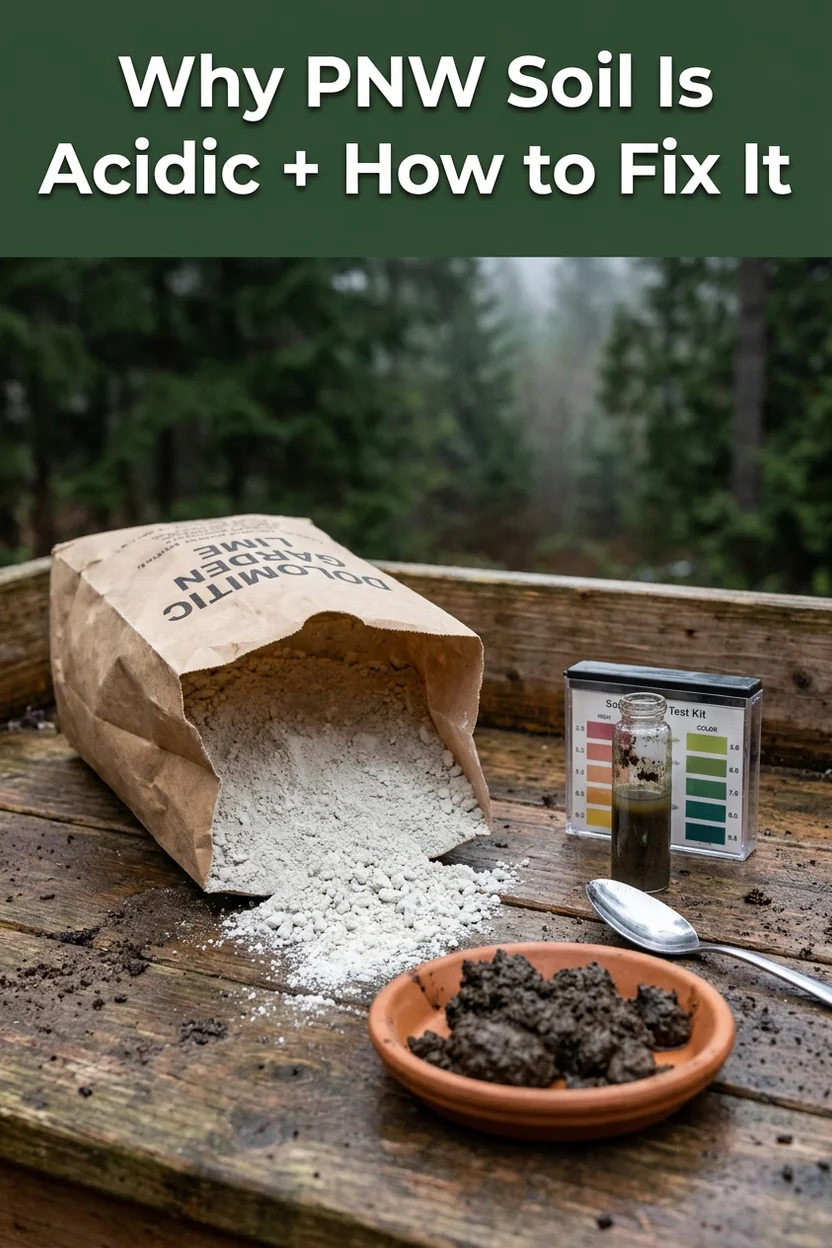Why Pacific Northwest soil is acidic and how to fix it with lime guide