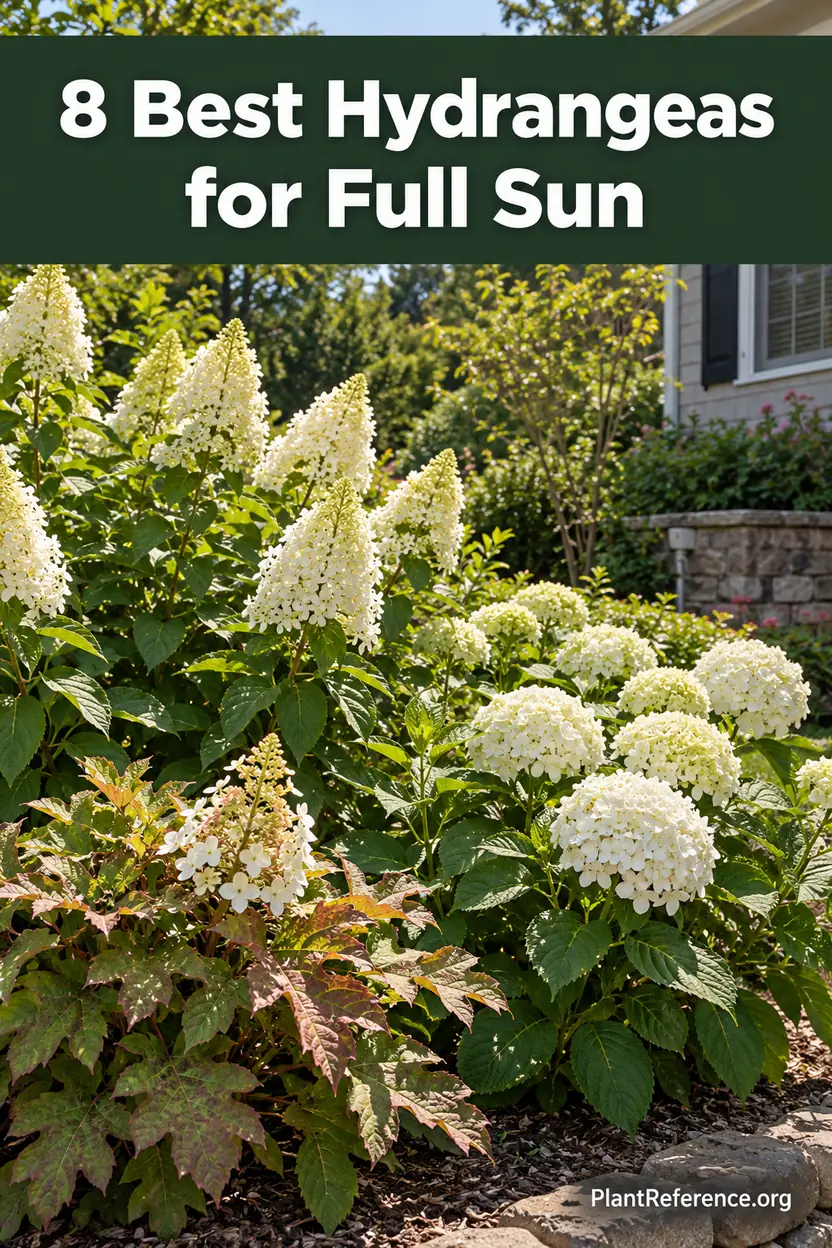 Eight best hydrangeas for full sun compared by size and performance