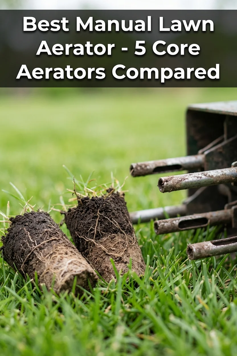 Best manual lawn aerator comparison showing top 5 core aerator tools for home lawns