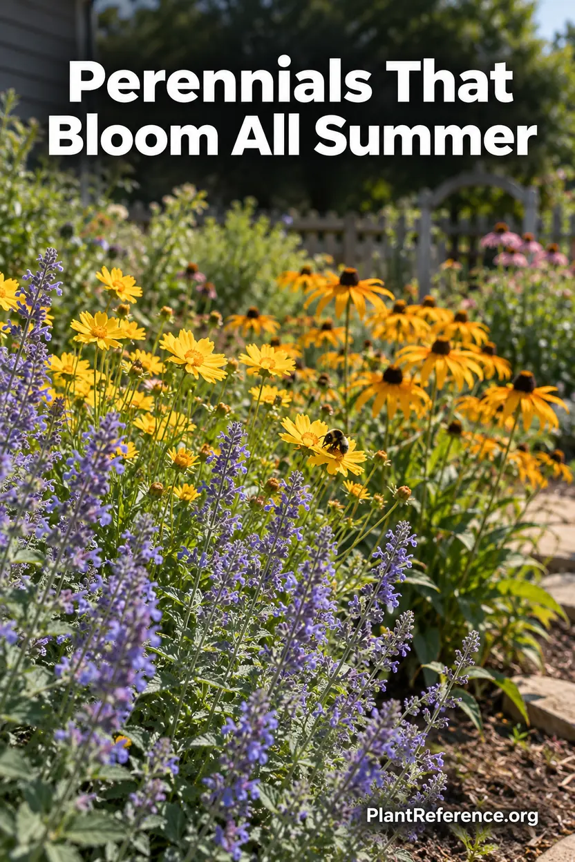 Best perennials that bloom all summer for zone 5 and 6 gardens in a colorful midsummer bed