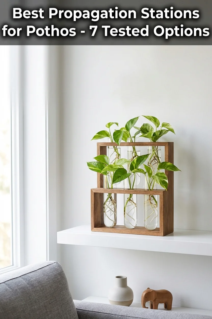 Best propagation stations for pothos with multiple glass vessels and healthy root development