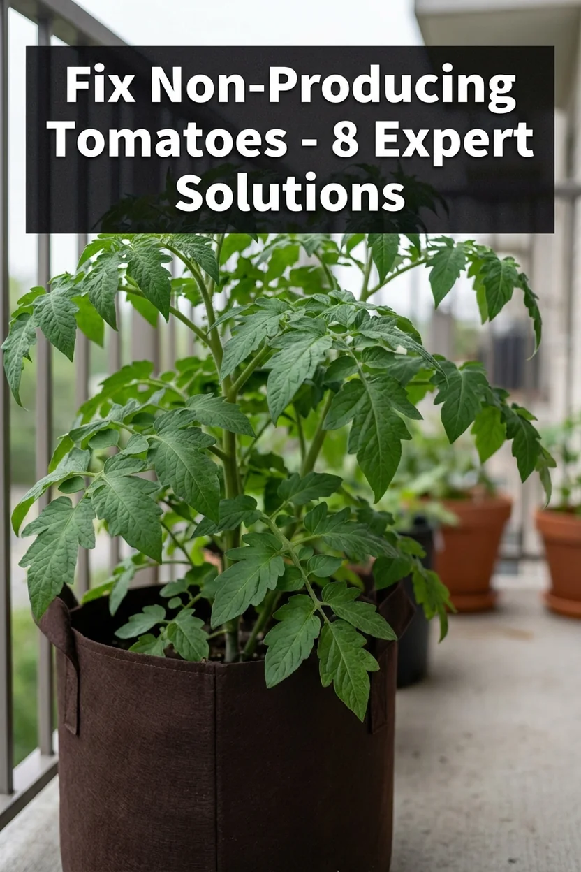 Container tomato plants not producing fruit troubleshooting guide