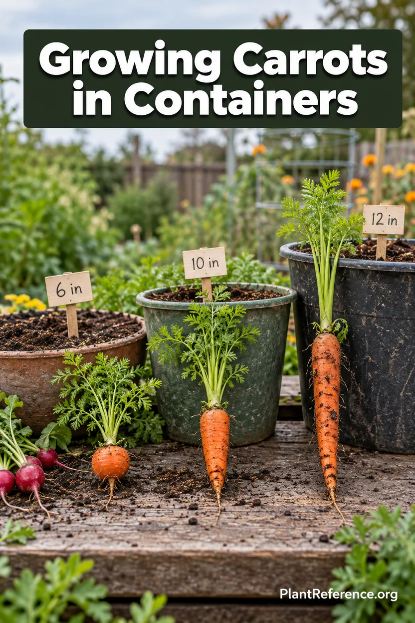 Short, round, and standard carrots matched to container depth