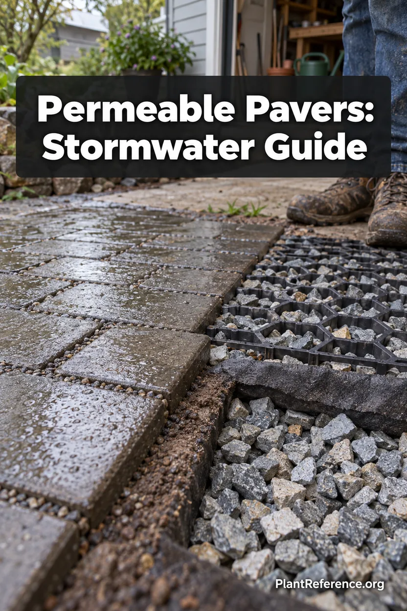 Permeable pavers and gravel grids for residential stormwater management