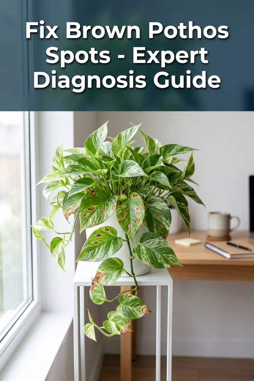 Pothos brown spots diagnosis and treatment guide for Pinterest