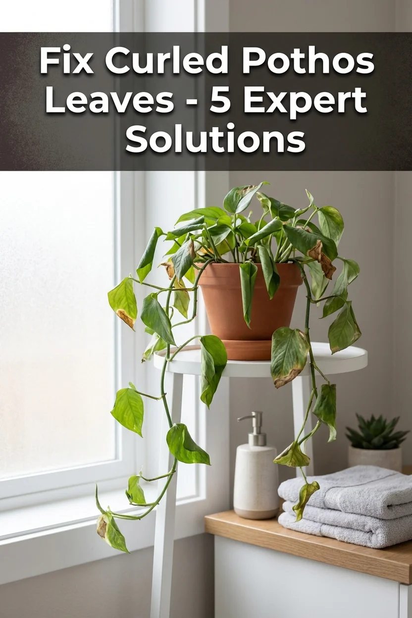 Curled pothos leaves diagnostic guide with solutions for common causes