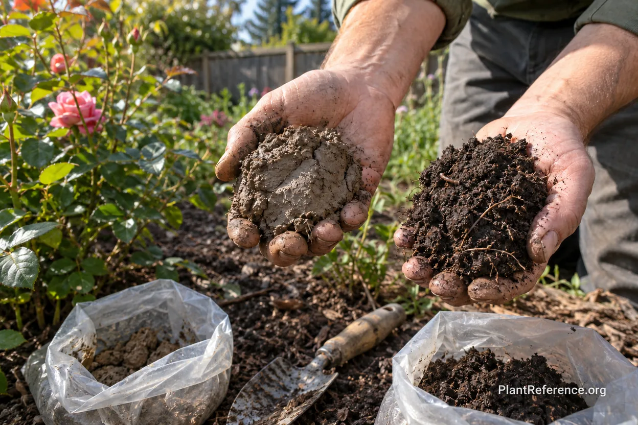Comparing Western Washington glacial clay and improved rose soil