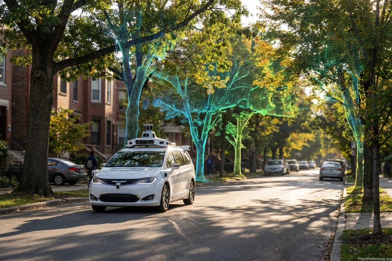 Mobile LiDAR system creating digital twin point cloud data of urban street trees for comprehensive forest inventory