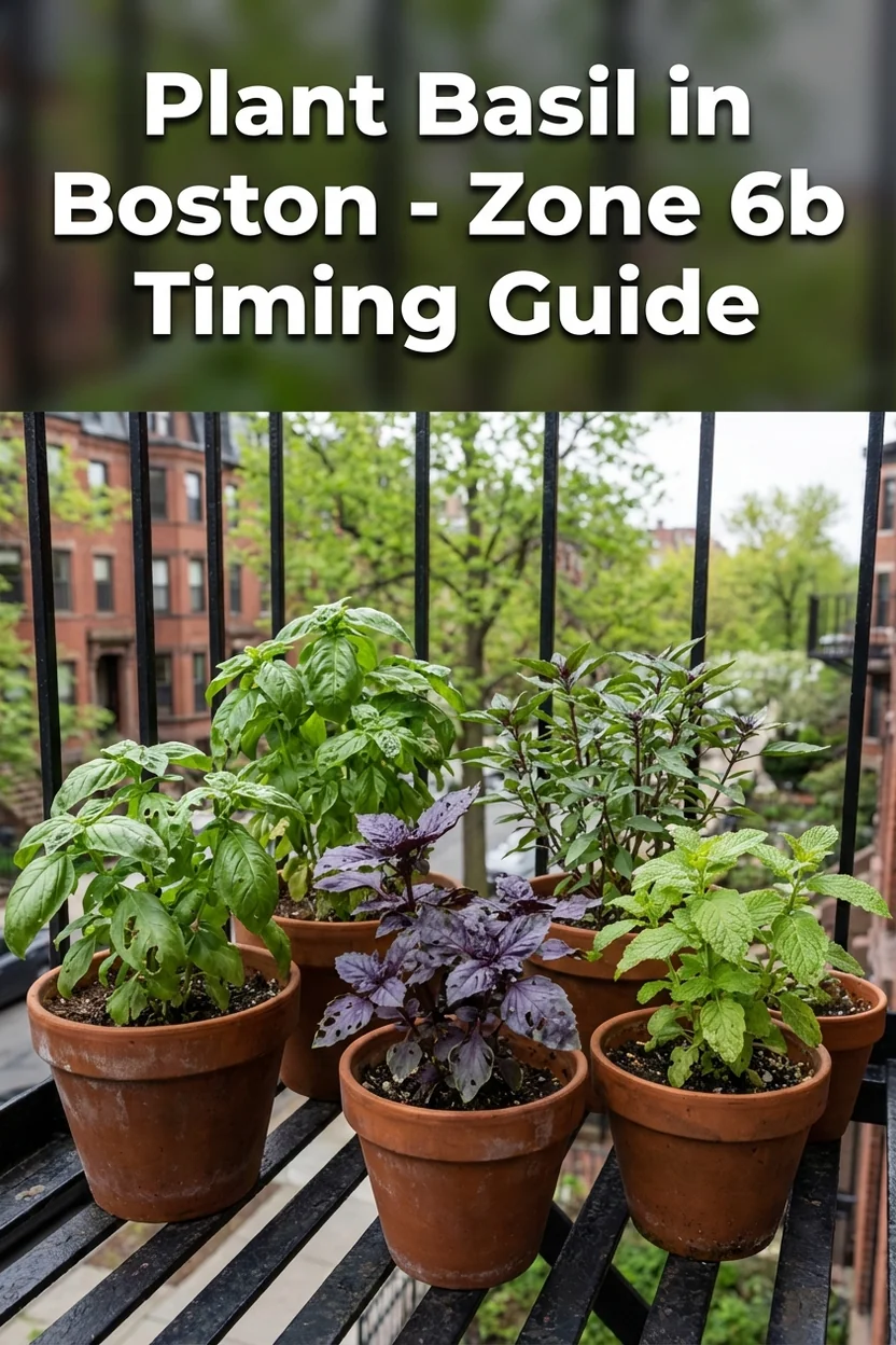 When to plant basil Boston Zone 6b calendar with variety guide Massachusetts