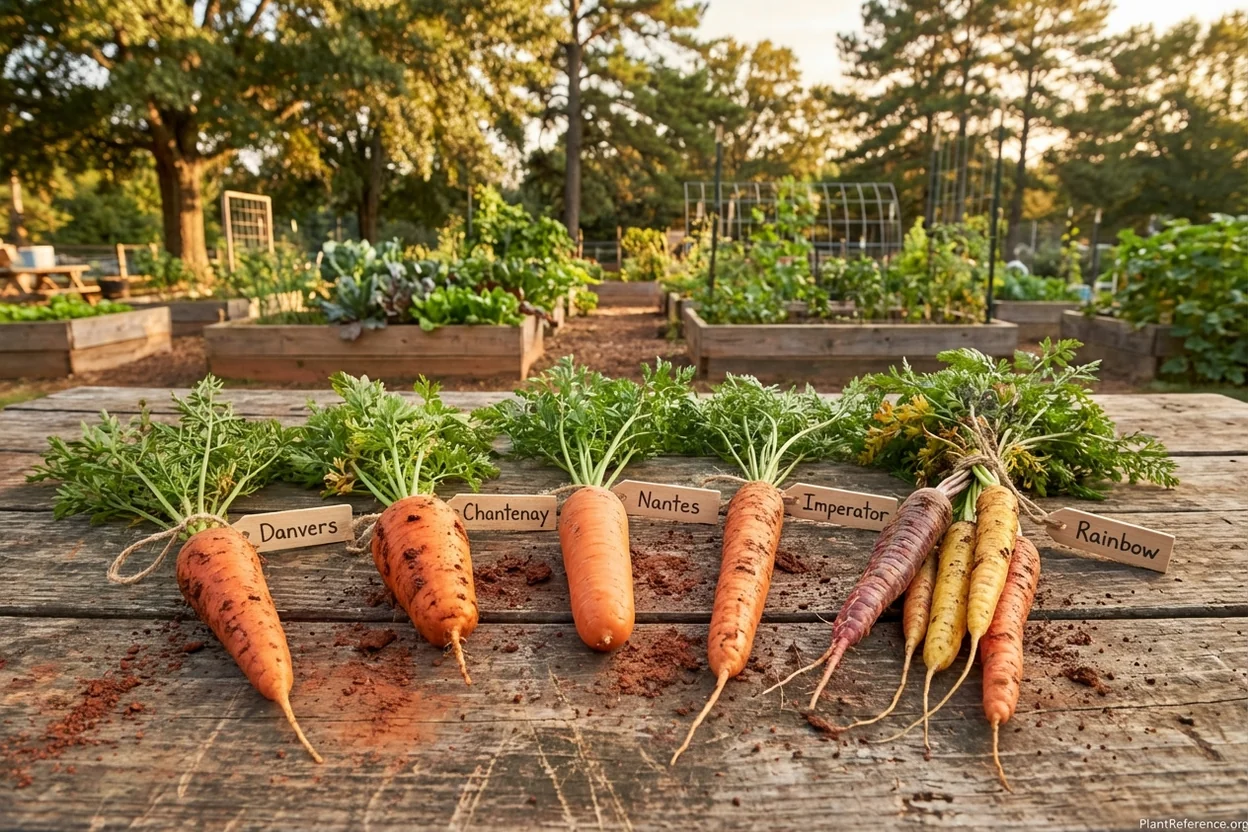 Five carrot varieties compared for Atlanta Zone 8a gardens and Georgia red clay