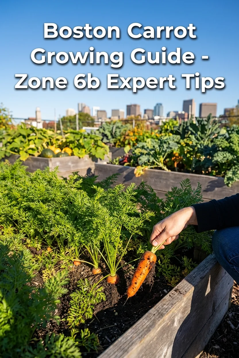 Boston Zone 6b carrot planting guide with spring and fall planting dates