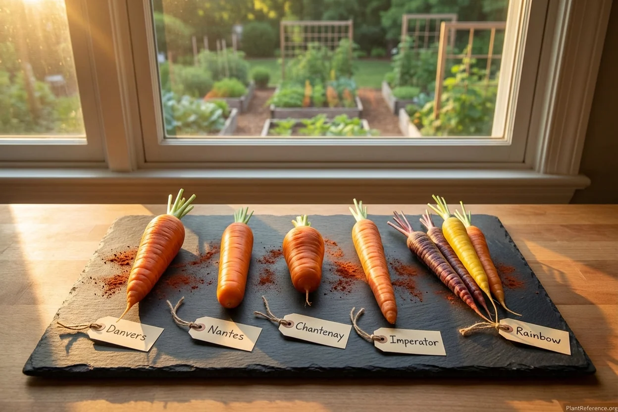 Five carrot varieties compared for Charlotte Zone 7b gardens and Piedmont conditions