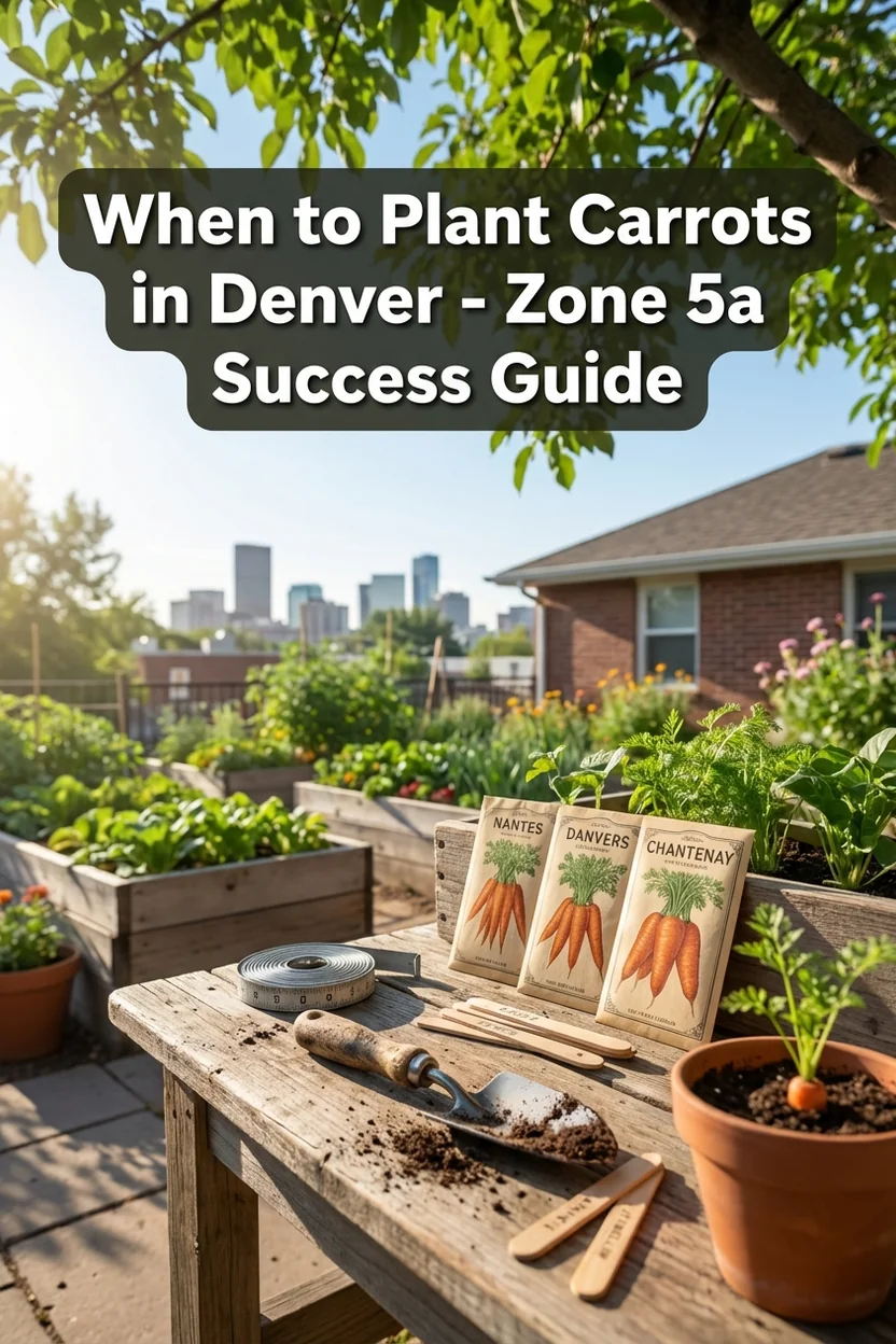 When to plant carrots Denver Colorado Zone 5a planting guide