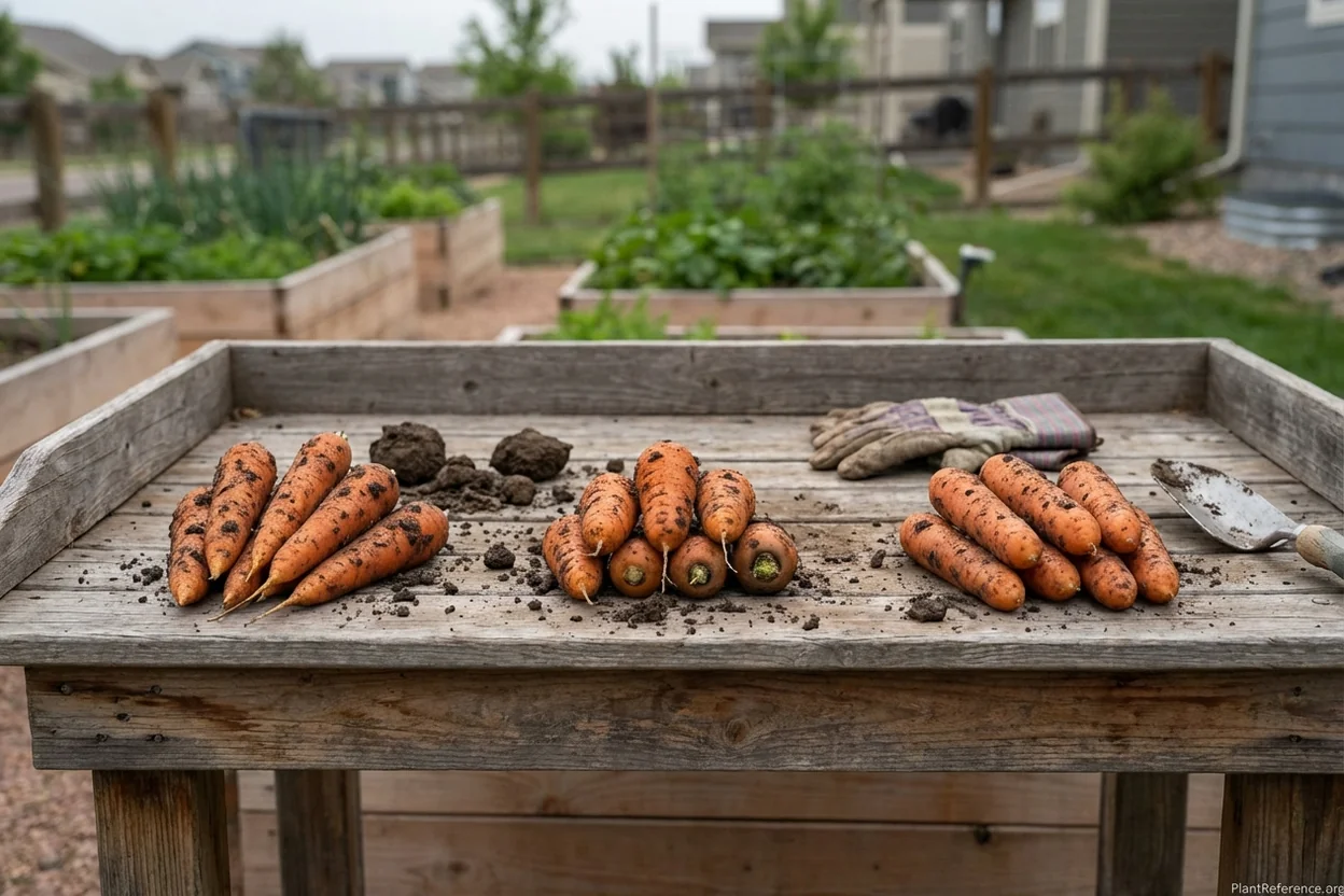 Danvers vs Nantes vs Chantenay carrot varieties grown in Denver Colorado clay soil