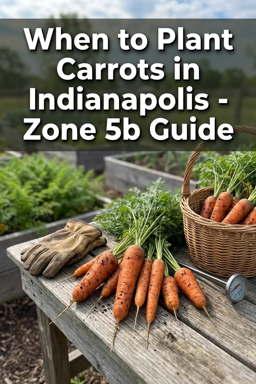 Indianapolis carrot planting guide with dates and variety recommendations for Zone 5b