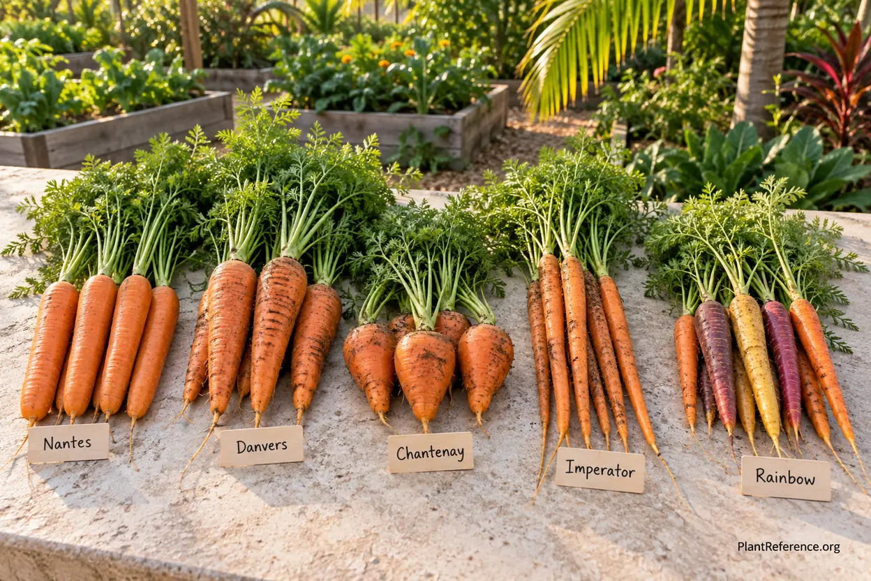 Five carrot varieties compared for Miami Zone 10b gardens and limestone soil