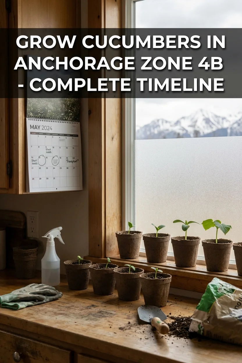 When to plant cucumbers in Anchorage Alaska Zone 4b timeline guide