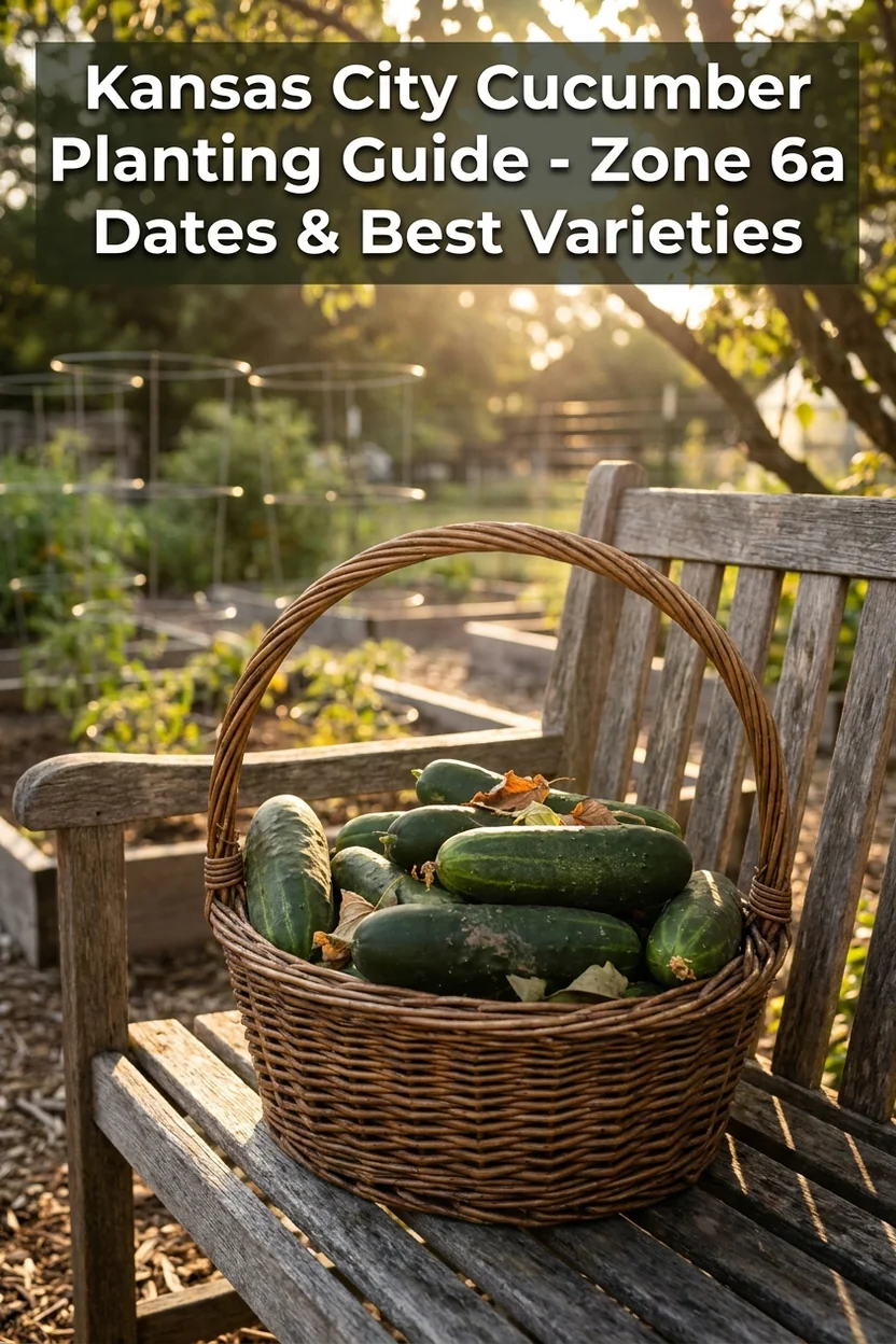 Kansas City cucumber planting guide with dates and best varieties for Zone 6a