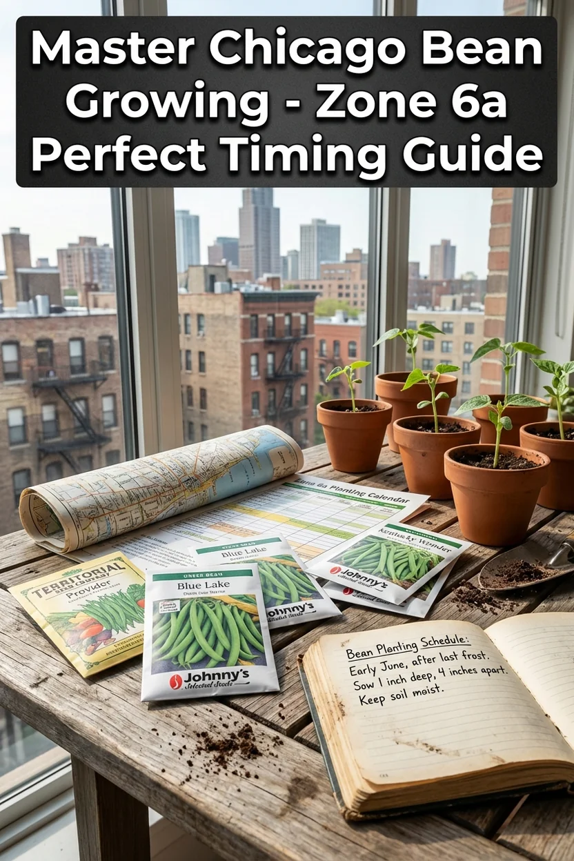 Chicago green bean planting guide with specific Zone 6a dates and variety selection