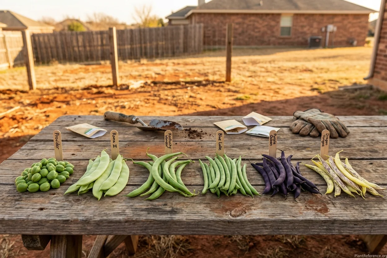 Provider Roma II Kentucky Wonder bean varieties comparison for Dallas Zone 8a growing
