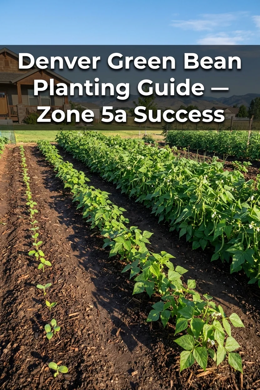 Denver green bean planting calendar with succession planting schedule for Zone 5a