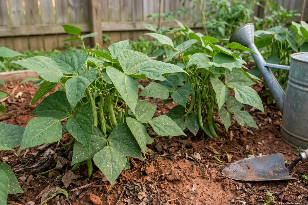 Provider green bean variety growing in Indianapolis Zone 5b amended clay soil