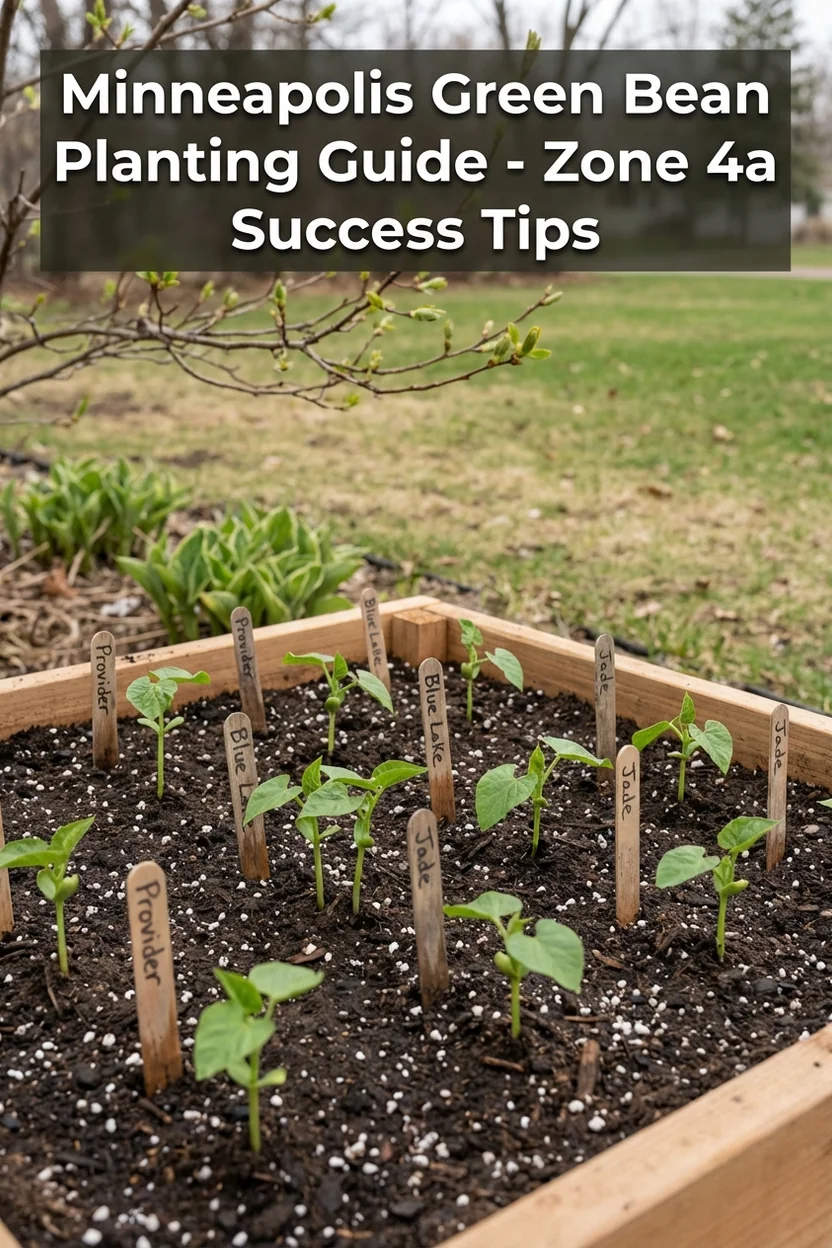 Minneapolis green bean planting guide with specific Zone 4a timing calendar