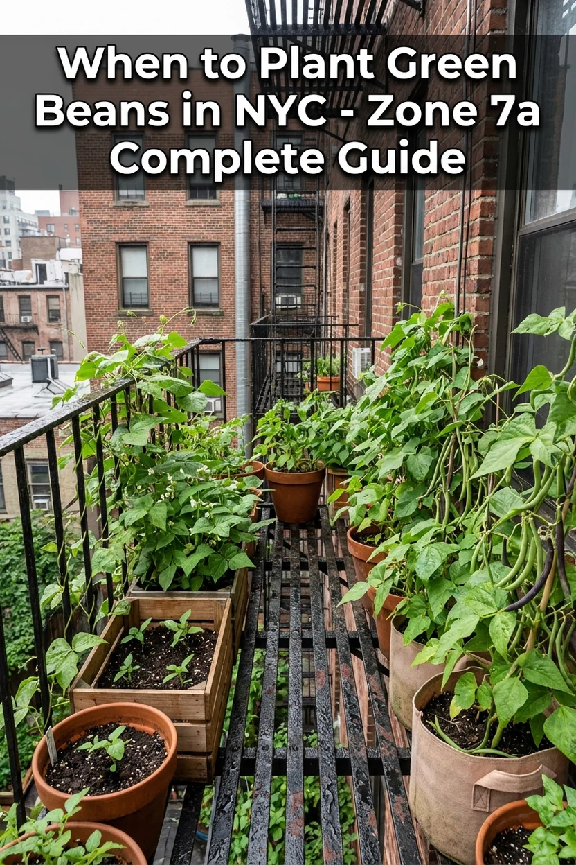 Green bean planting guide for New York Zone 7a with varieties and dates