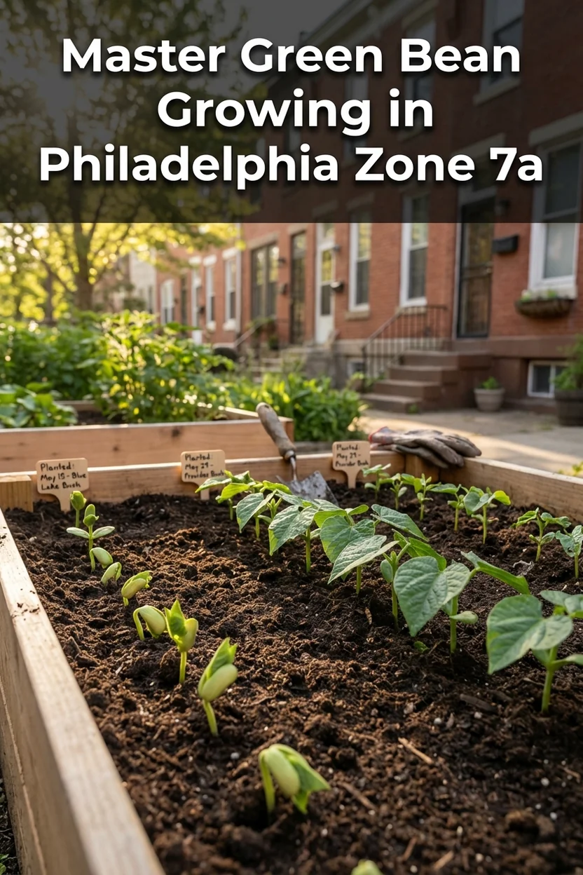 Philadelphia green bean planting guide showing best varieties and timing for Zone 7a