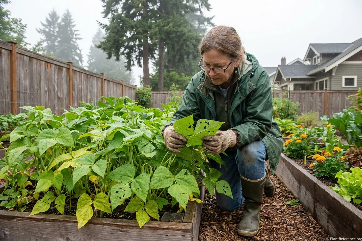 Identifying and troubleshooting green bean growing issues in Seattle's Zone 8b climate