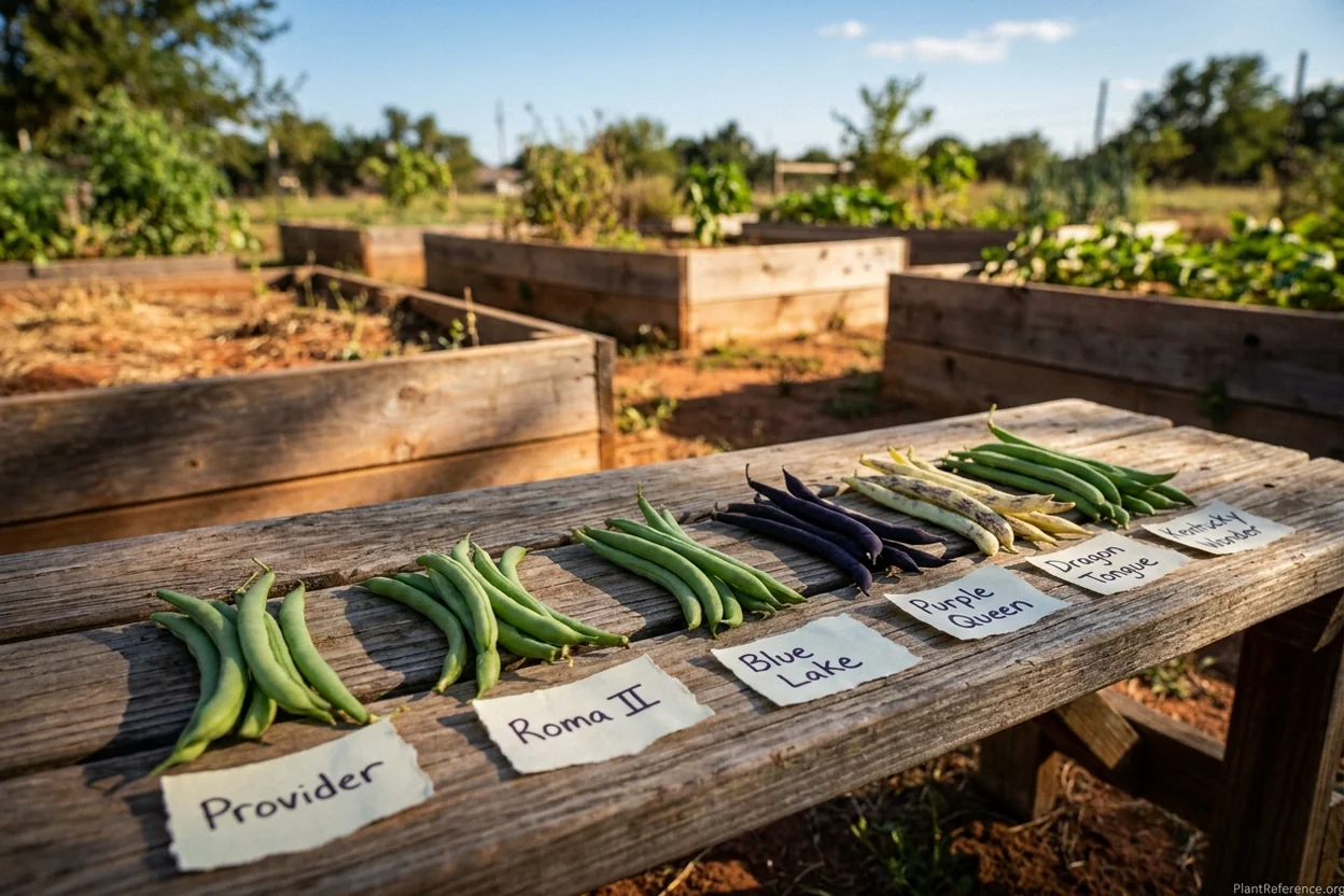 Six green bean varieties compared for Oklahoma City Zone 7a gardens