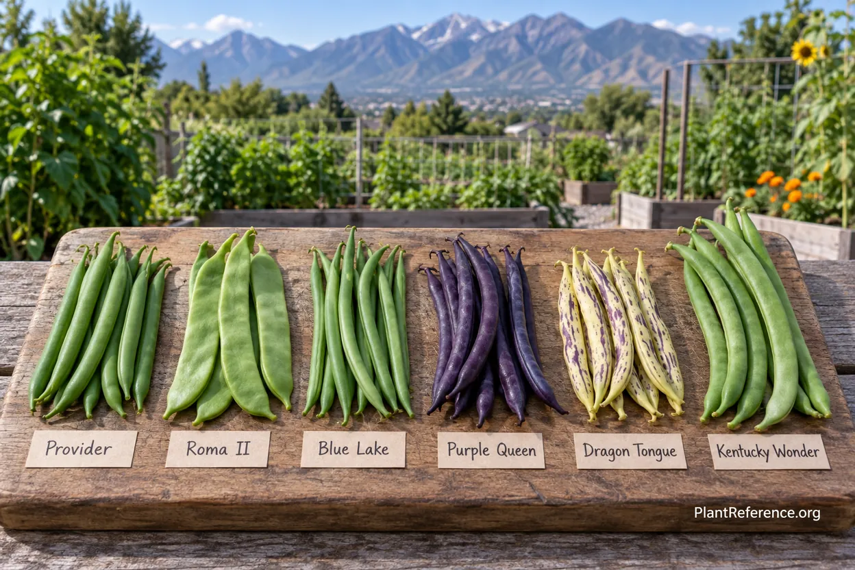 Six green bean varieties compared for Salt Lake City Zone 7a Utah gardens