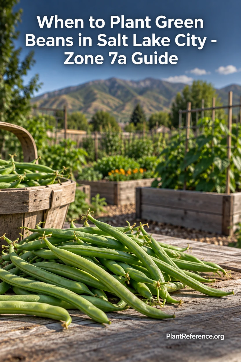 Salt Lake City green bean planting guide with dates and variety recommendations for Zone 7a