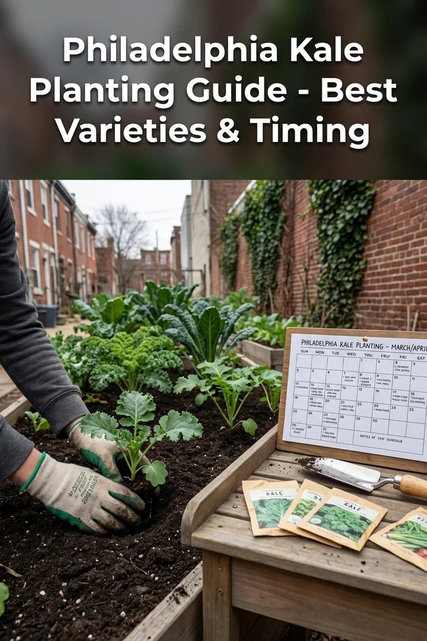 Philadelphia kale planting guide with best varieties and timing for Zone 7a