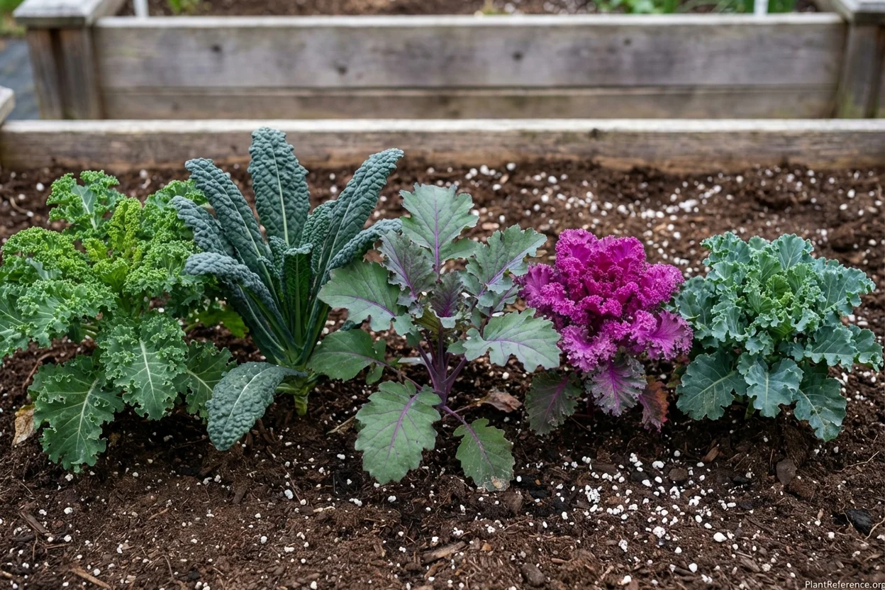 Five kale varieties comparison Winterbor Lacinato Red Russian Redbor Vates Pittsburgh garden
