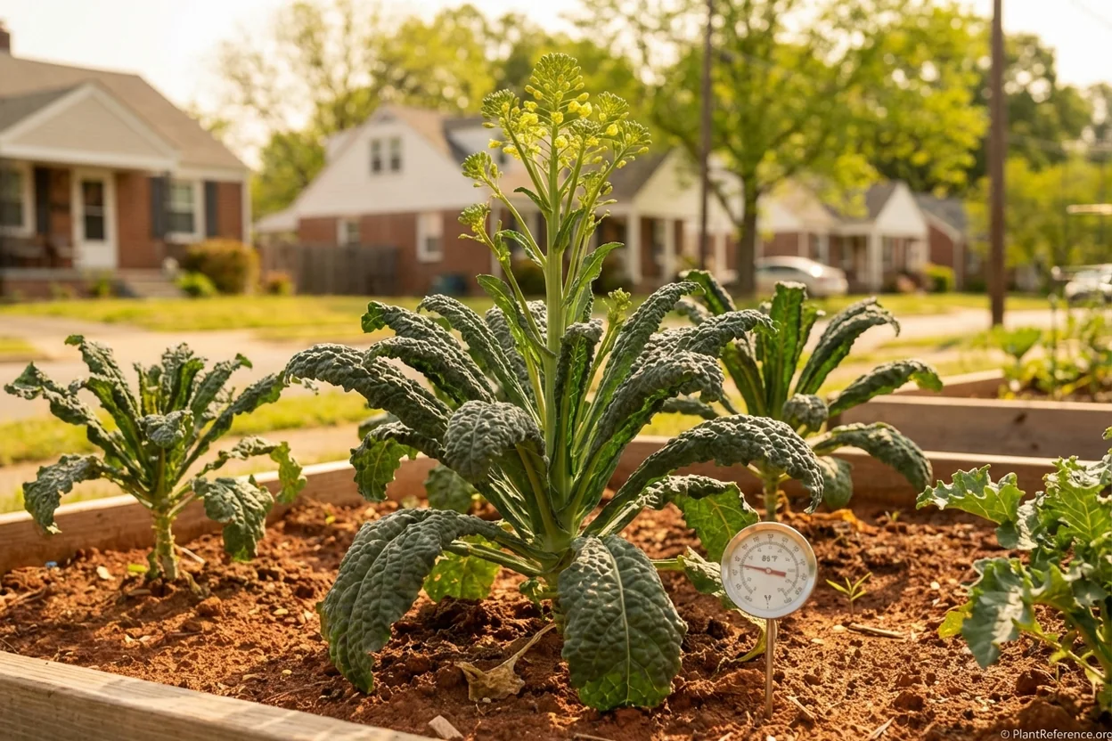 Richmond kale bolting late spring heat Zone 7b problem premature flowering Virginia