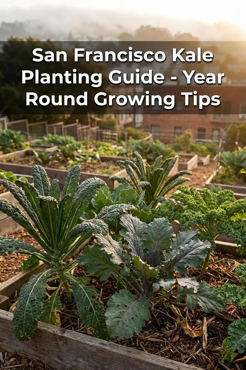 San Francisco kale planting calendar with best varieties for Zone 10a year-round growing