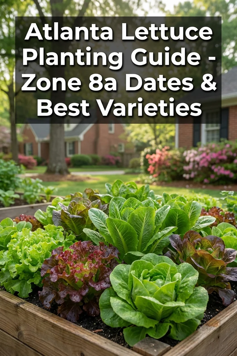 Atlanta lettuce planting guide with dates and best varieties for Zone 8a