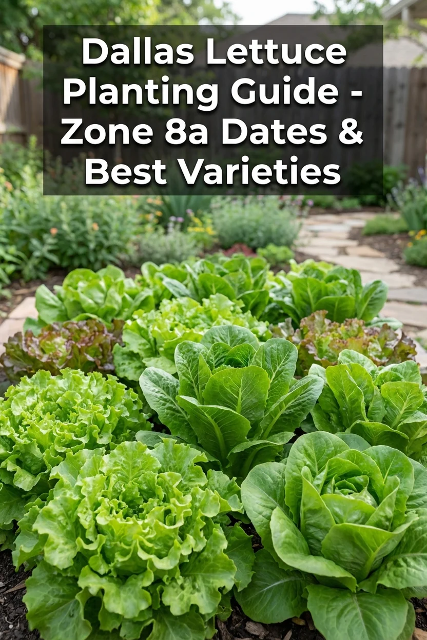 Dallas lettuce planting guide with dates and best varieties for Zone 8a