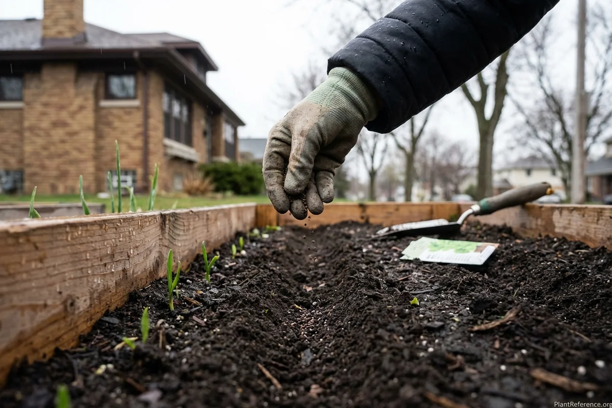 Direct sowing lettuce in Milwaukee Zone 5b garden in April
