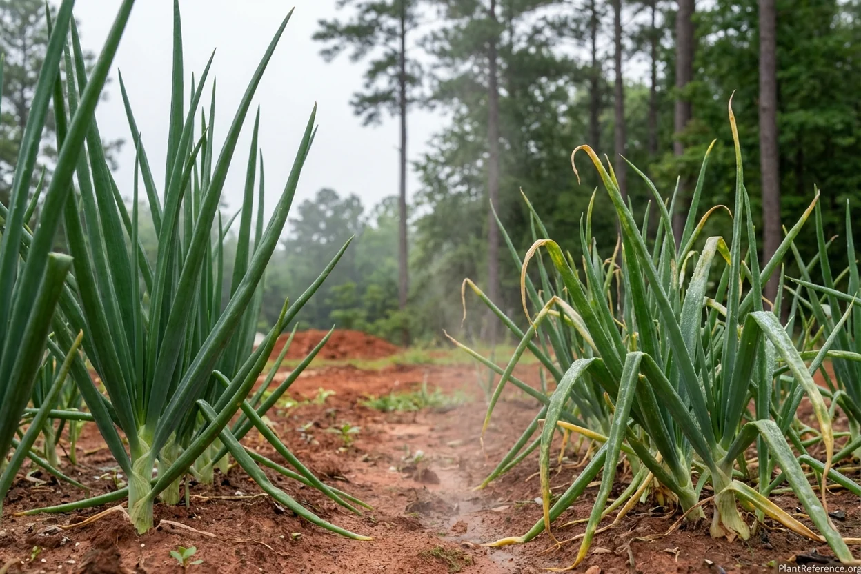 Preventing onion disease in Atlanta's humid climate - proper spacing and care