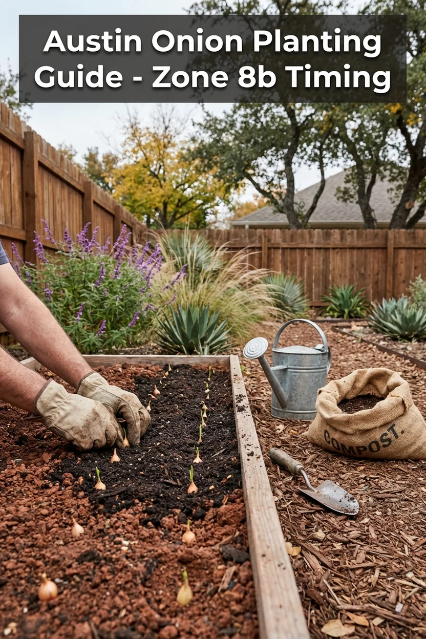 Austin onion planting guide - when to plant short-day varieties in Zone 8b