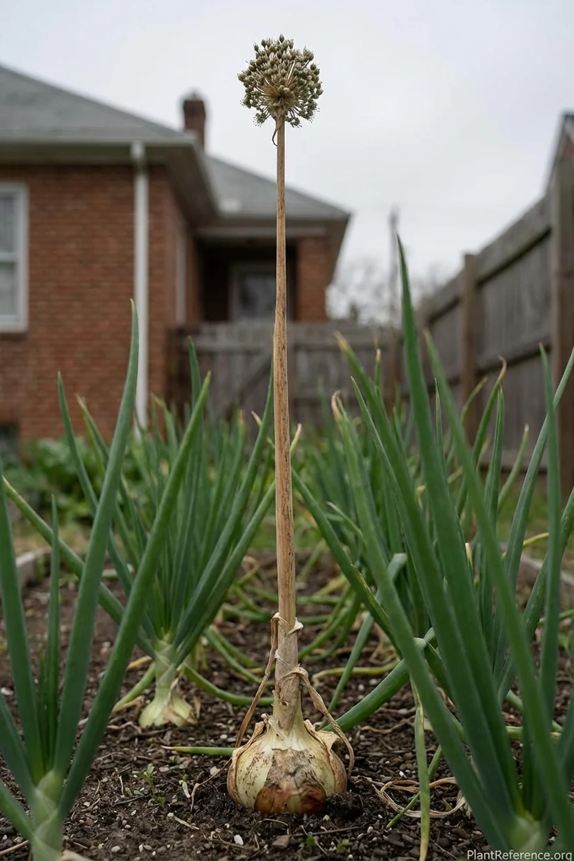 Onion bolting problem Richmond Virginia spring temperature stress