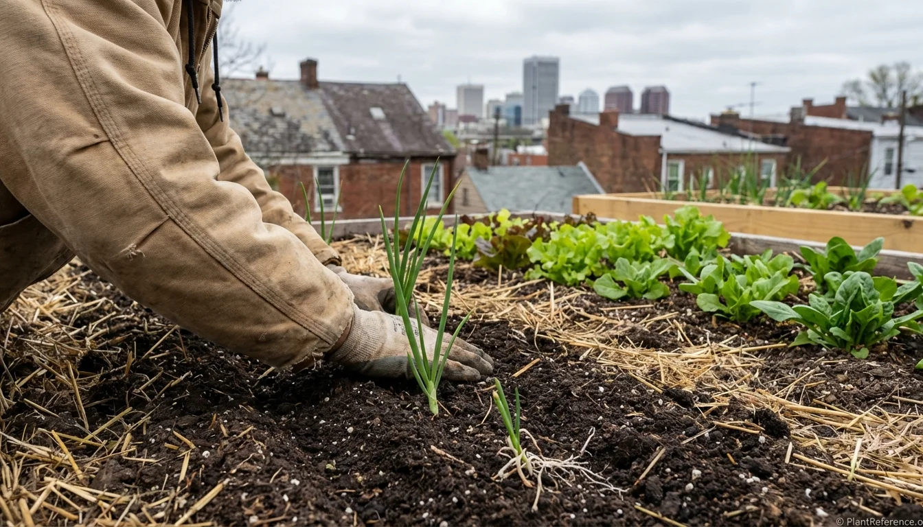 When to plant onions in Richmond Virginia Zone 7b spring planting guide