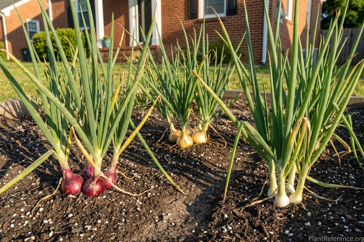 Intermediate-day onion varieties growing successfully in Richmond Virginia Zone 7b
