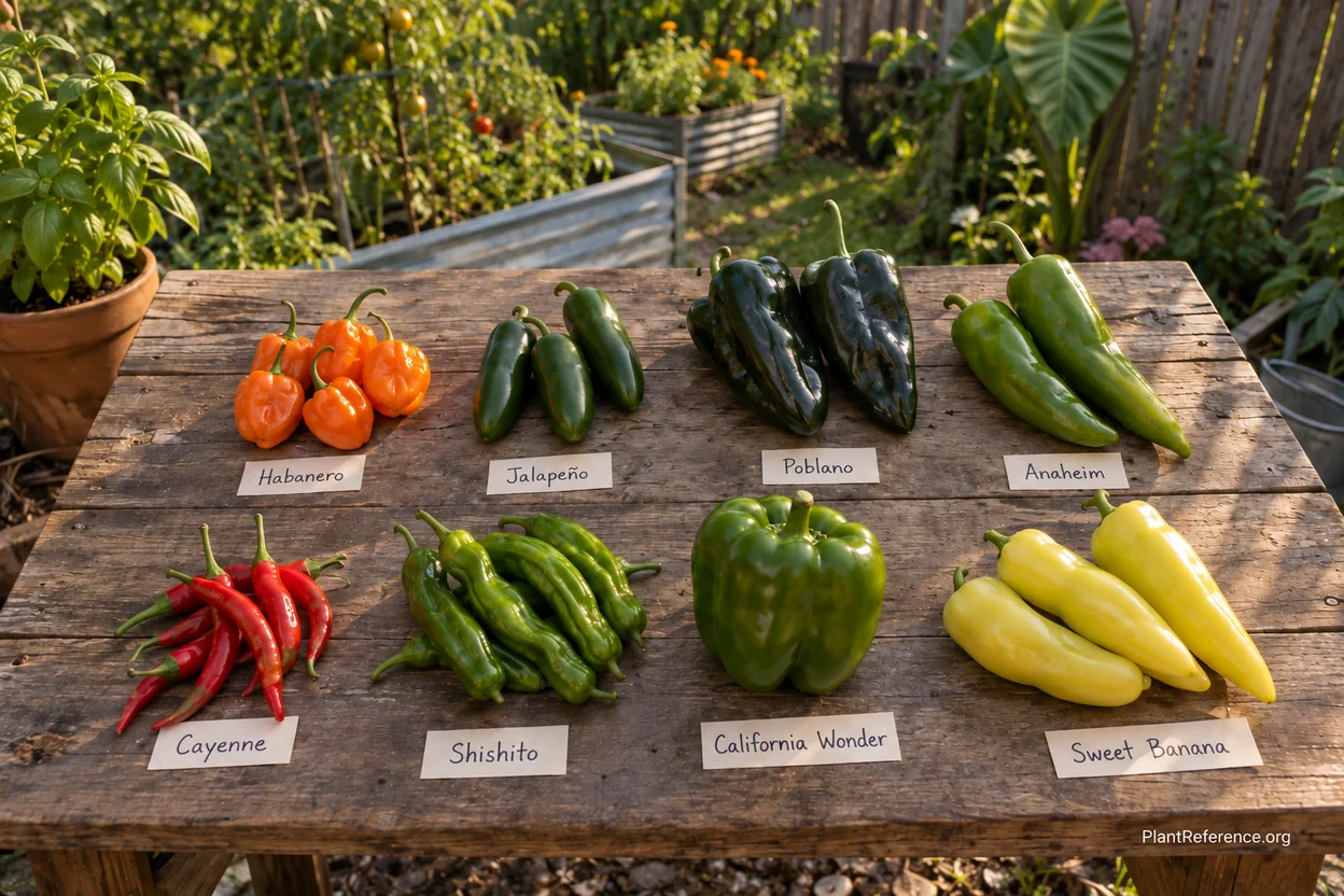 Eight pepper varieties compared for Houston Zone 9a humid Gulf Coast gardens