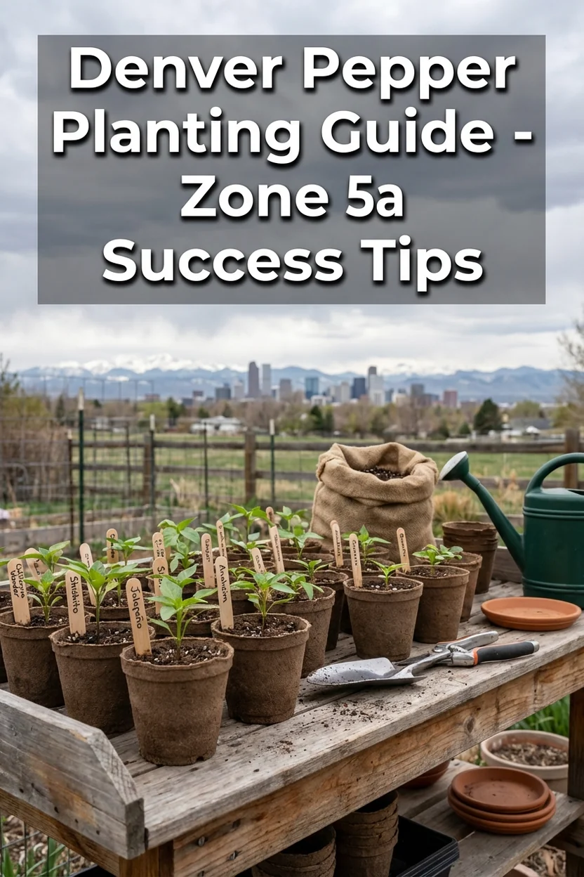 Denver pepper planting guide with specific dates for Zone 5a success