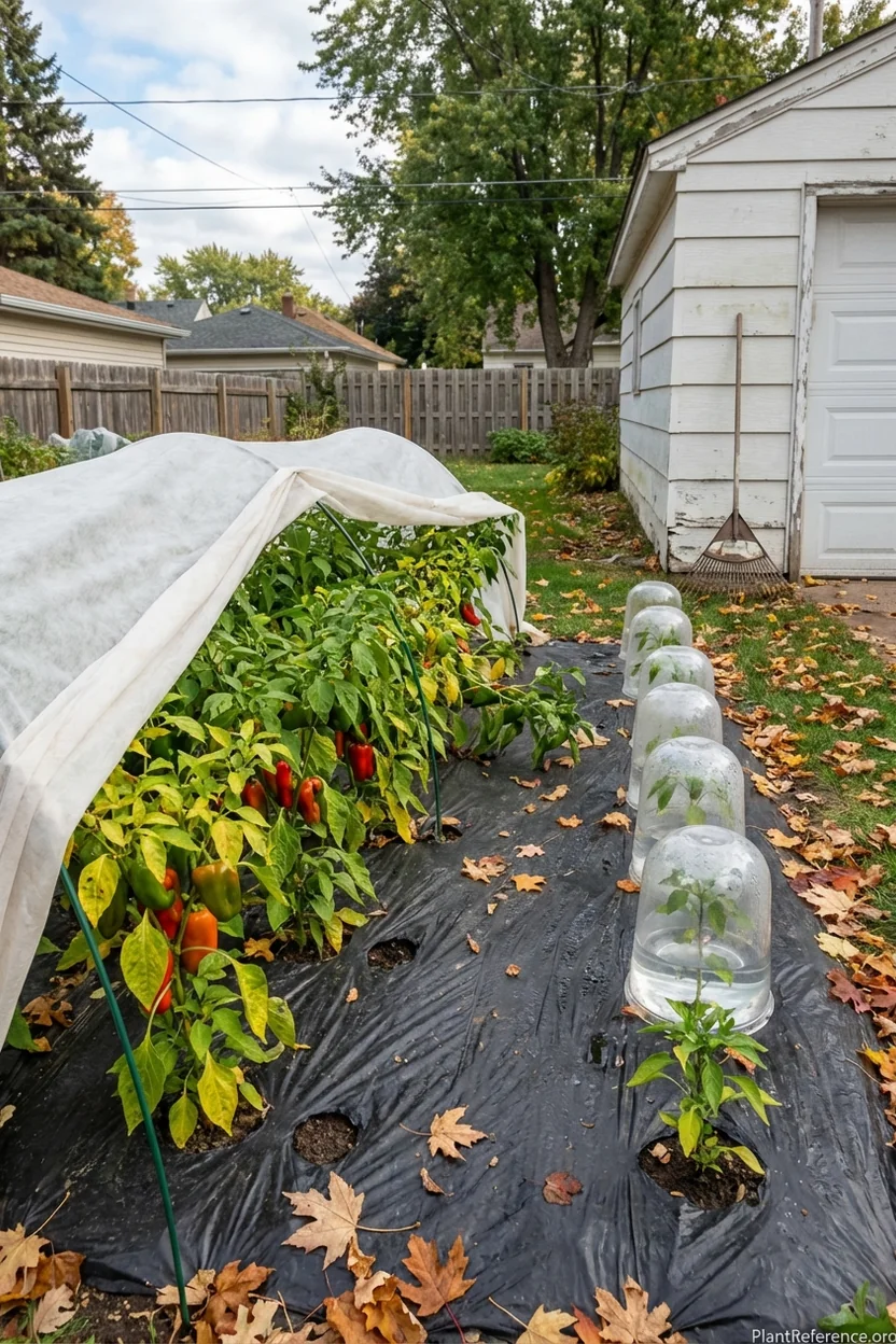 Row covers and plant protection for peppers in Minneapolis Zone 4a climate