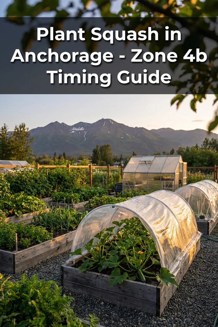 When to plant squash in Anchorage Alaska with dates and varieties